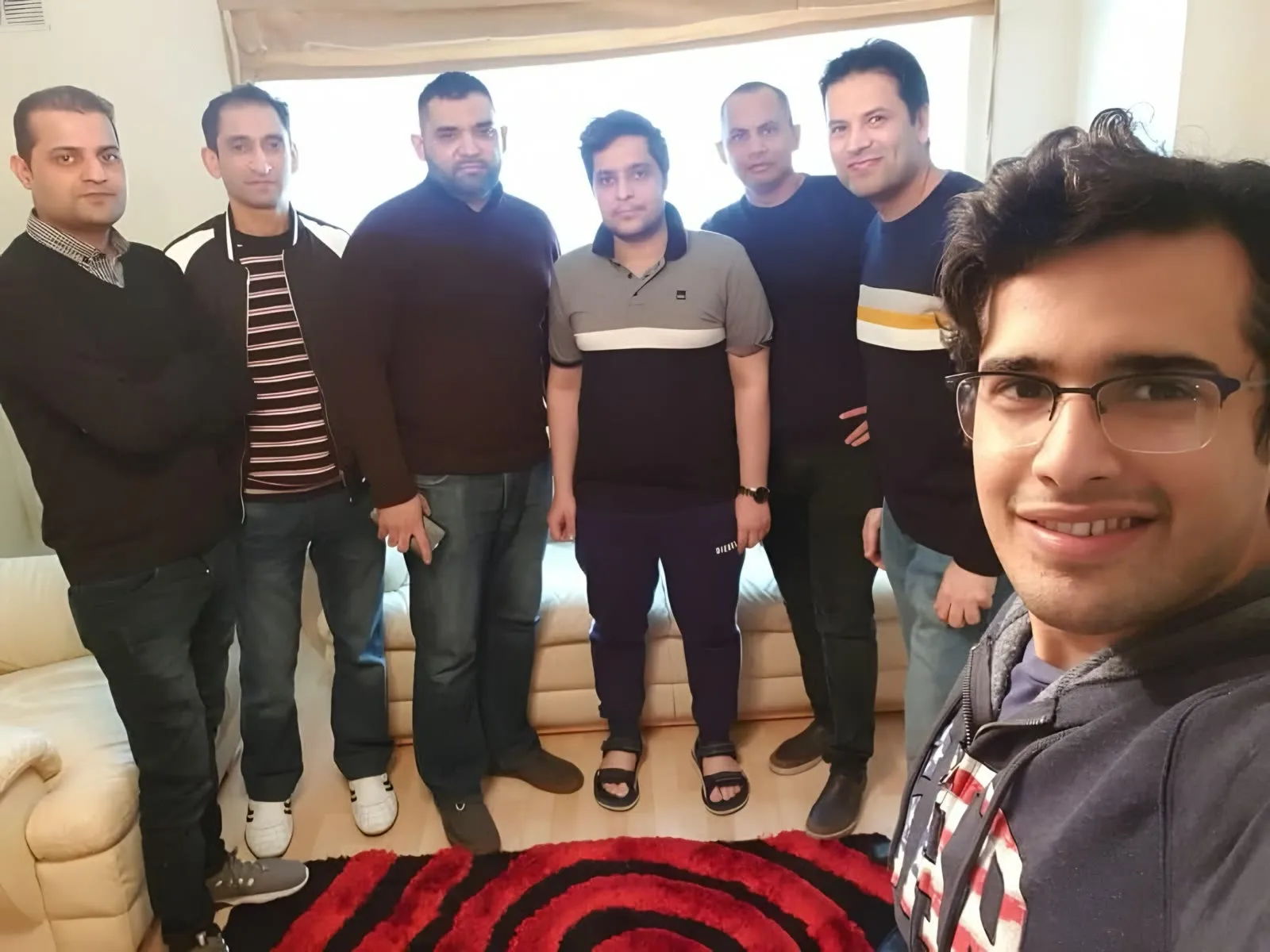 The first Extreme Commerce Ireland meet-up in Limerick: a group of attendees standing together in a living room