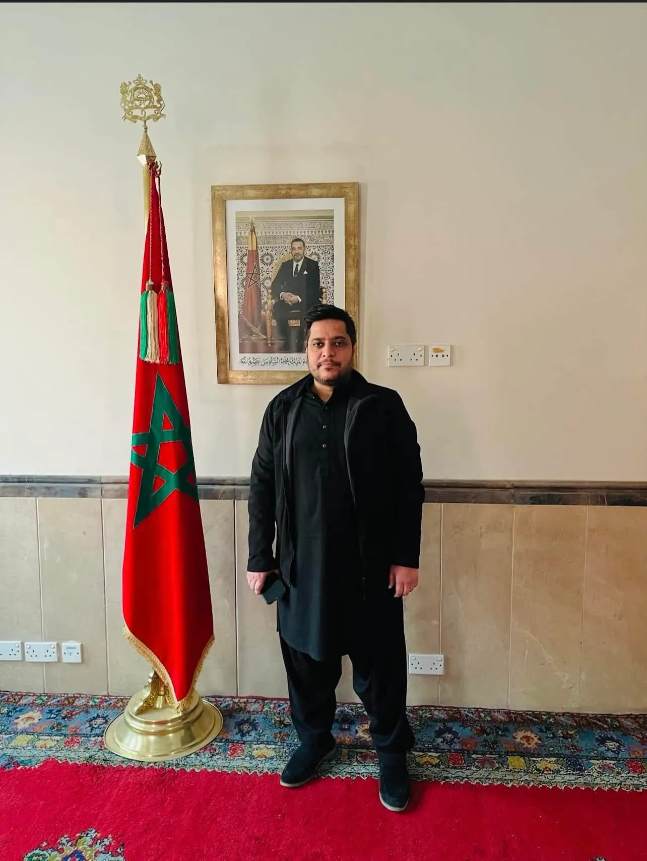 Taimoor Bamazai with H.E. Mohamed Karmoune, Ambassador of Morocco to Pakistan